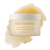 Oak Essentials gommage-corps sucre bio: exfoliation douce pour peau lisse et lumineuse.