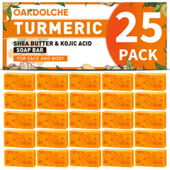 Coffret OAKDOLCHE élégant prêt à offrir avec savon-curcuma-kojic individuels.