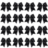 Noeud coiffure noir OAOLEER 8 pouces pour majorettes, maintien élégant.