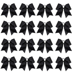 Noeud coiffure noir OAOLEER 8 pouces pour majorettes, maintien élégant.