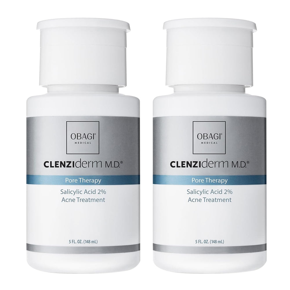 Obagi CLENZIderm M.D. Pore Therapy Tonique - bouteille montrant le soin exfoliant BHA pour pores nets.