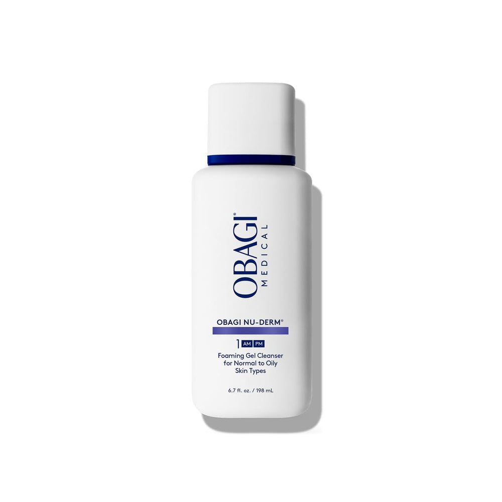 Obagi Nu-Derm gel-moussant-visage assure un nettoyage-profond et purifiant.