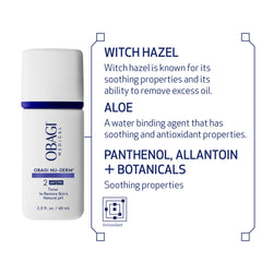 Obagi Nu-Derm Toner application sur coton pour peau propre et prête