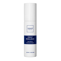 Crème Obagi Rebalance en bouteille apaisante, rééquilibre la barrière et apaise la peau sensible.