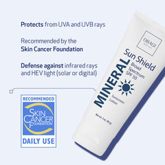 Obagi Sun Shield Minéral SPF50, application rapide et légère sur la peau.