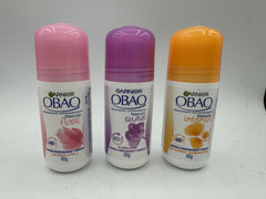 Obao déodorant femme, étiquettes variées, senteurs diversifiées utiles au quotidien.
