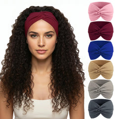 Bandeau obeoby en coton extra-large offrant une couverture complète du front.