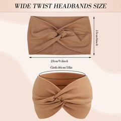 Bandeau torsadé boho obeoby, design croisé pour un style décontracté.