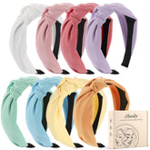 obeoby bandeaux pour filles avec noeud, 8 pièces, confortables et faciles à assortir