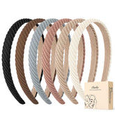 Bande-cheveux fine obeoby, ensemble 6 couleurs, accessoire tendance pour toutes les tenues.