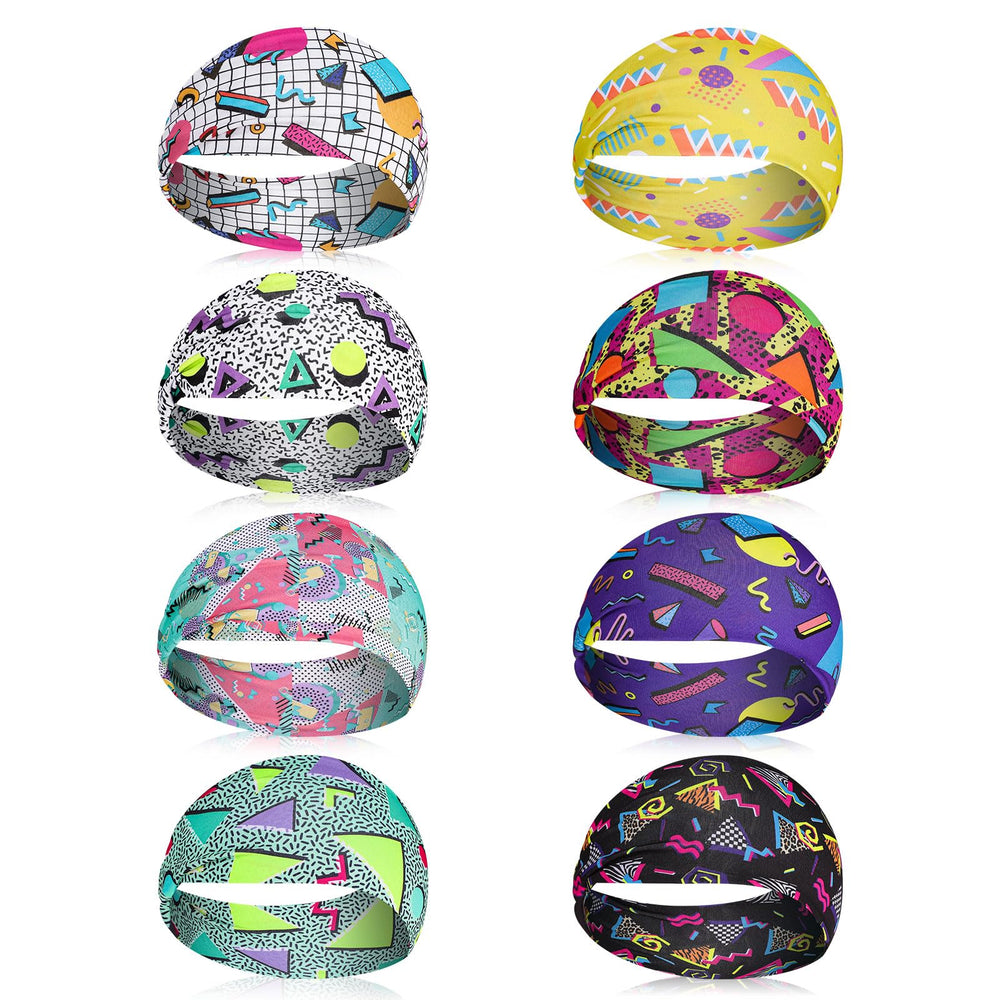 obeoby bandes néon imprimées années 80, pour un look rétro et festif.
