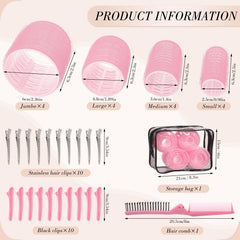 Pinces capillaires Obeoby rose pour fixer les rouleaux sans effort