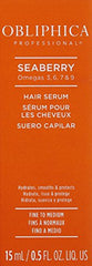 Application sur cheveux humides avec le sérum Seaberry Obliphica Professional.