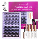 Le kit Ocean Pearl extension de cils, 320 pièces, rendu naturel et dense à domicile.