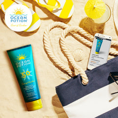 Ocean Potion texture – texture crème douce qui s'étale facilement