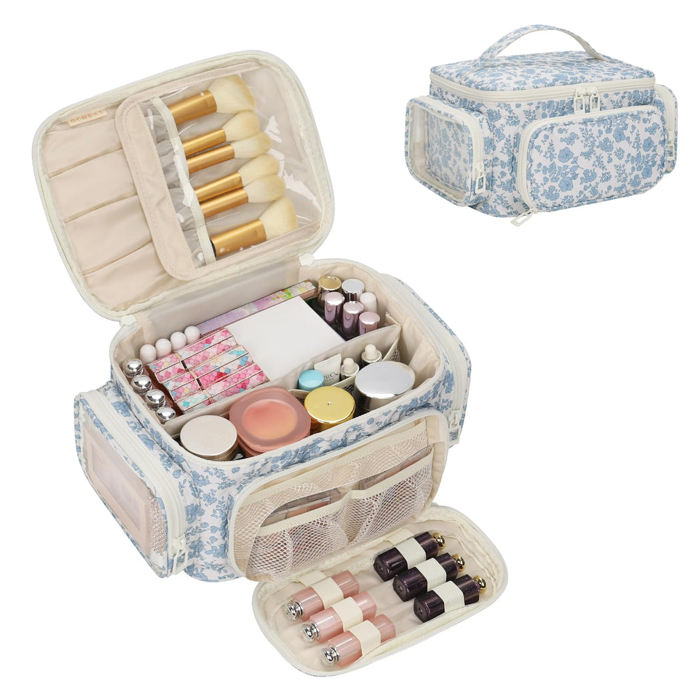 OCHEAL sac maquillage avec poches multiples pour retrouver rapidement vos produits