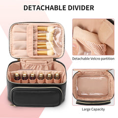 OCHEAL sac-maquillage separateur-amovible, sépare facilement les produits pour un accès rapide.