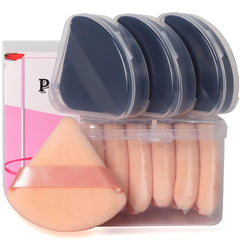 Ocim pouf triangulaire pour poudre visage, précision d’application assurée.