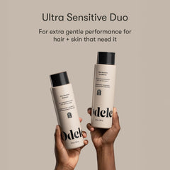 Conditionneur Ultra-Sensitive Odele en bouteille: démêlage facile et brillance sans irritants.