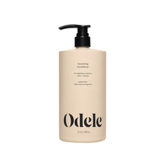 Conditionneur volumisant Odele, bouteille élégante, hydratation et volume.