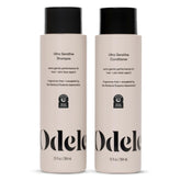 Shampoing Ultra-Sensitive Odele en bouteille: nettoyage doux pour cheveux et peau sensible.
