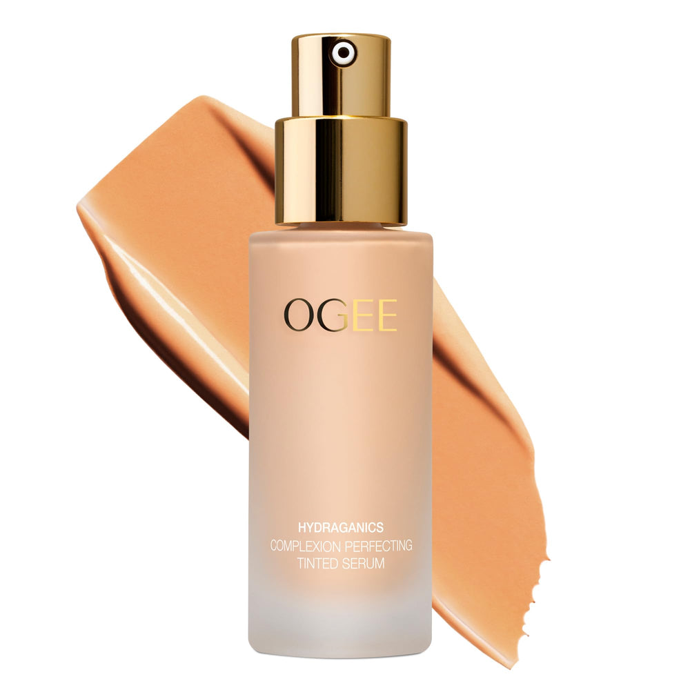 Ogee Complexion: bouteille de fond de teint, hydratation légère et fini naturel.