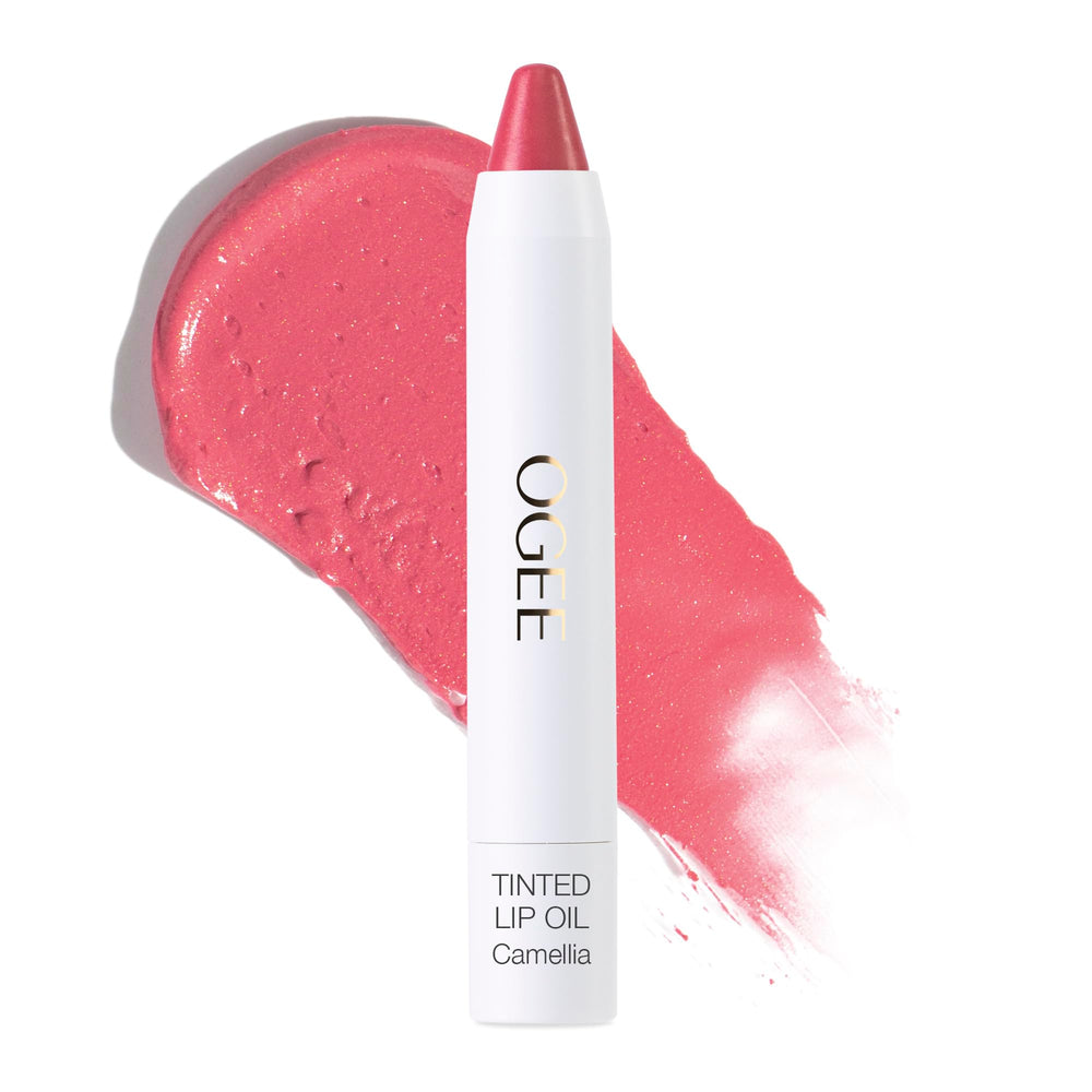 Ogee Huile Teintée Camellia – bouteille élégante et hydratante.