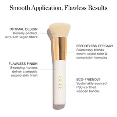 Pinceau polyvalent Ogee pour blush et bronzer, utilisation rapide.