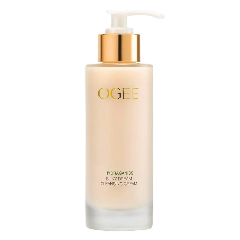 Ogee Soie Dream crème nettoyante visage en flacon, hydratation rapide et douce.