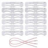 Ohlove gabarits sourcils réutilisables avec six modèles pour tracé net