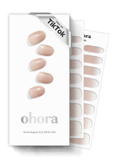 Ohora Bandes Gel Semi-Cuites Ongles Nude Ombre – fini naturel et durable.