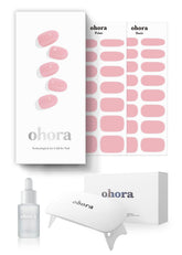 Ohora bandes onglets gel semi-cures crème rose avec lampe pour pose rapide à domicile