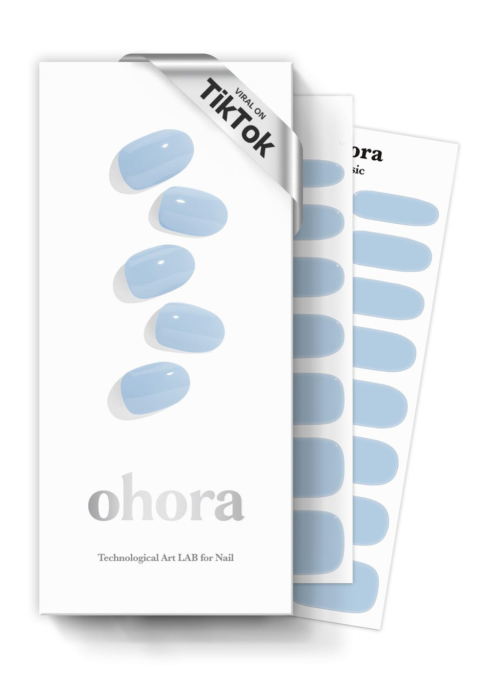 ohora bandes gel semi-cuites Cream Sky kit : finition lisse et durable à domicile.