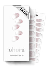Ohora Bandes gel semi-cuits nude sur ongle, fini naturel durable.