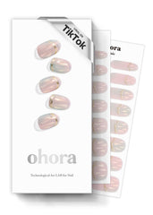 ohora Gel Semi-Curé N Pink Mermaid hologramme pour un fini scintillant et durable.