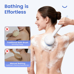 Oh,XIYU brosse-corps-2-tetes avec double tête pour nettoyage précis et hydratation.