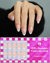 OIFEN Ongles gel à poser amande française avec 16 tailles pour un ajustement précis.