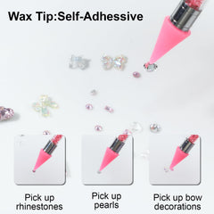 OIFEN pinces précises bleu et rose pour manipuler petites gemmes.