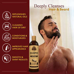 OKAY pour homme – Shampoing castor, mousse pour nettoyage en douceur.
