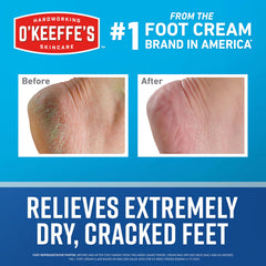 Application douce sur les pieds avec absorption rapide.
