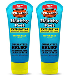 Crème pour les pieds O'Keeffe's — tube affiché, soin intensif pour pieds très secs.