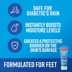 O'Keeffe's Pieds Hydratation Intense – crème-pieds pénètre rapidement et assouplit la peau.