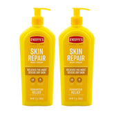 O'Keeffe's Skin Repair Lotion: bouteille blanche et hydratation durable pour peaux très sèches.
