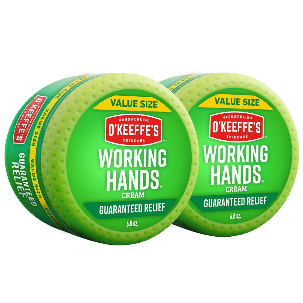 O'Keeffe's Working Hands en jarre, crème concentrée hydratante pour mains sèches.