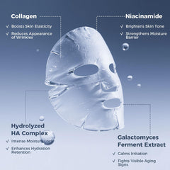Okela hydrogel mask soft-touch fit along facial contours for comfortable wear.