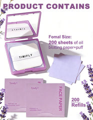 Okerker feuilles absorbantes utilisées en déplacement pour peau mate.