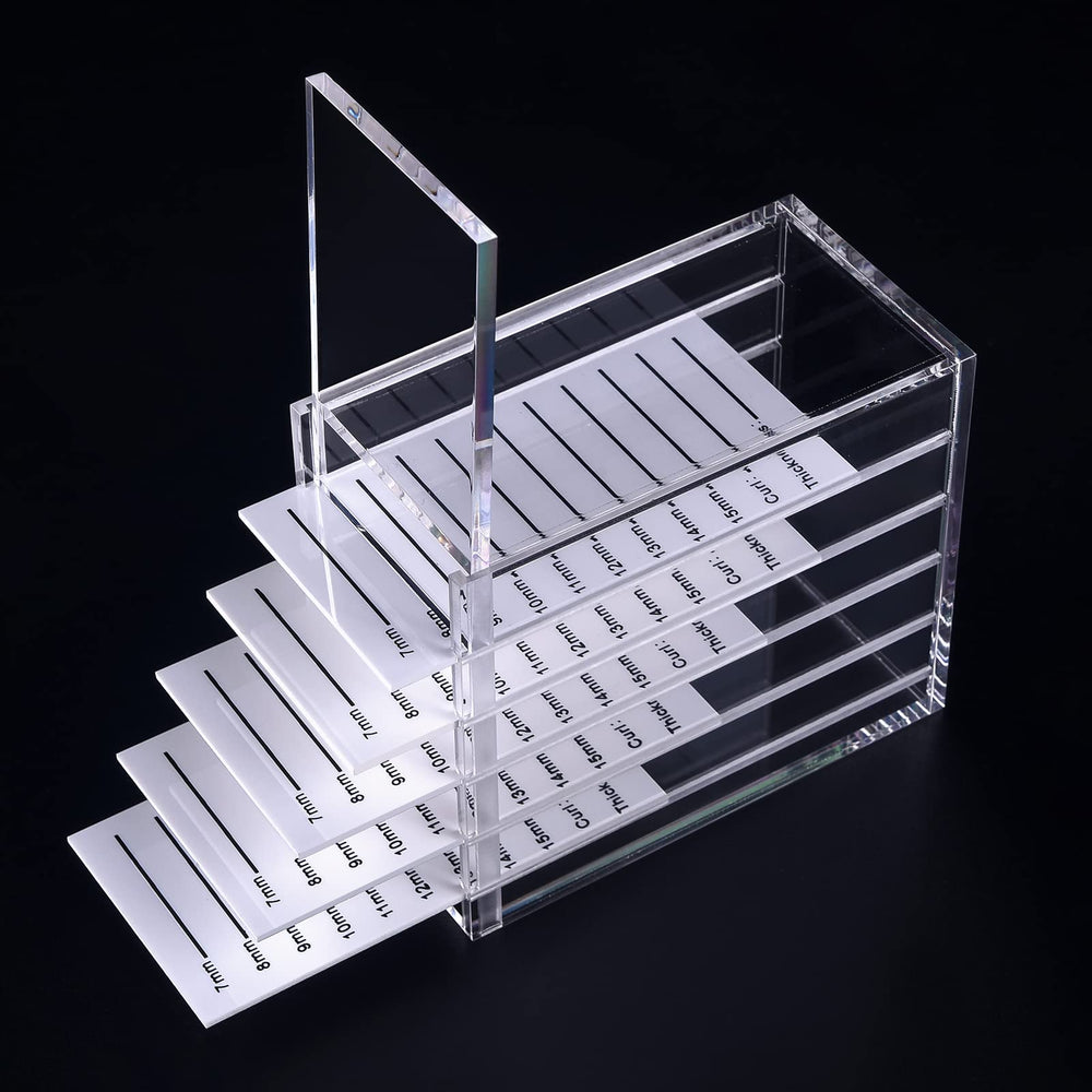 OLACHIKKO organisateur lash 5 niveaux transparent, visibilité claire des extensions.