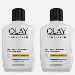 OLAY Complete SPF40 – fini mat léger et protection UVA/UVB sans traces blanches.