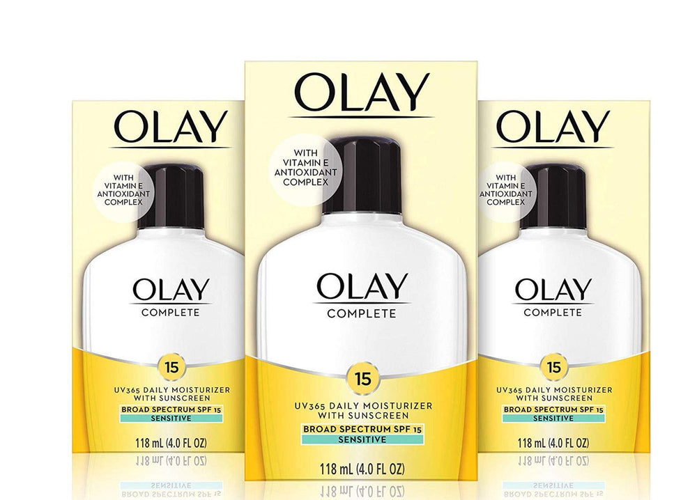 Olay Complete Hydratant Quotidien SPF15 Sensitive – Bouteille 118 ml, hydratation légère