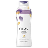 Gel douche Olay Anti-Âge en bouteille, hydratation légère pour tous les types de peau.